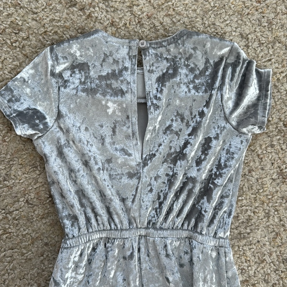 Girl’s Velvet Jumpsuit - Picture 5 of 5